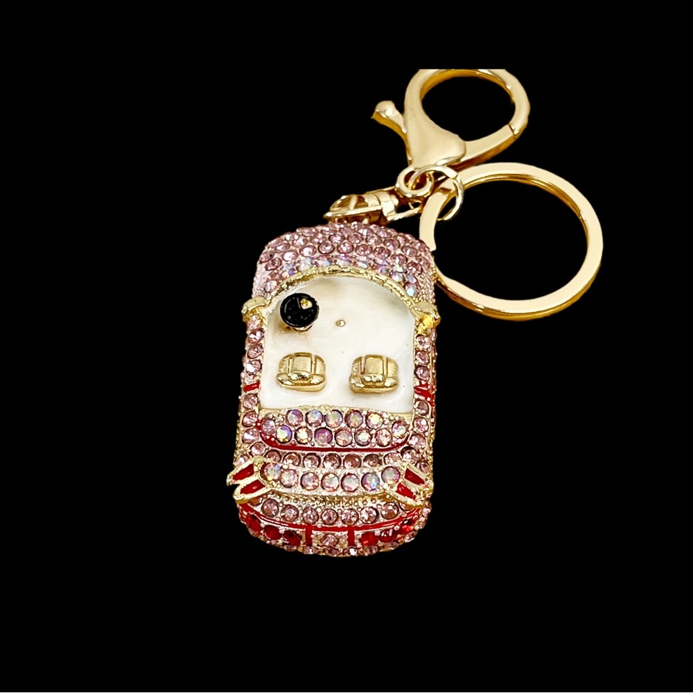 Luxury Bling Car Keychain | Rhinestone Crystal Key Ring - Picture 3 of 14